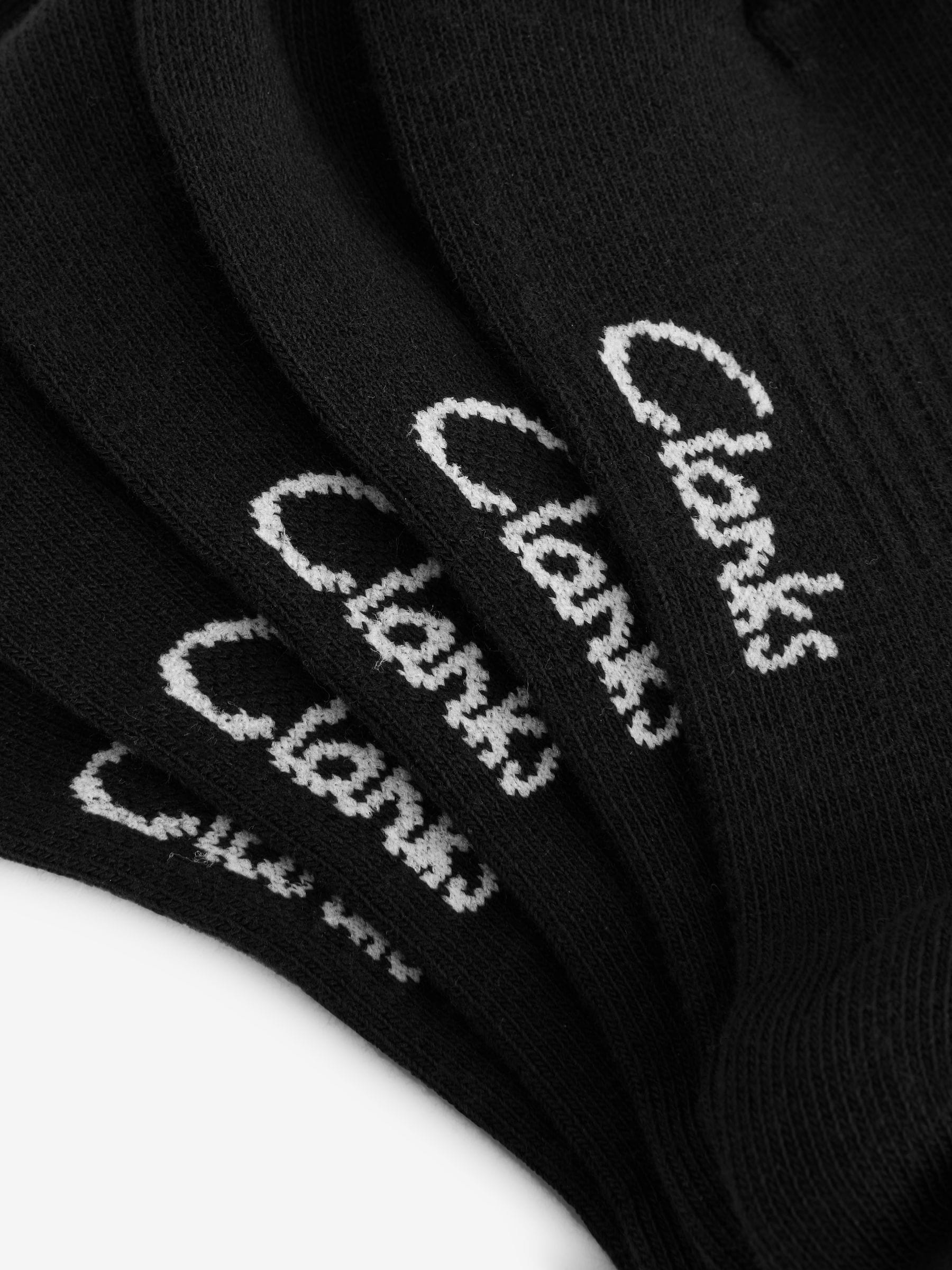 Zwart - Clarks Sporty School Socks 5 Pack
