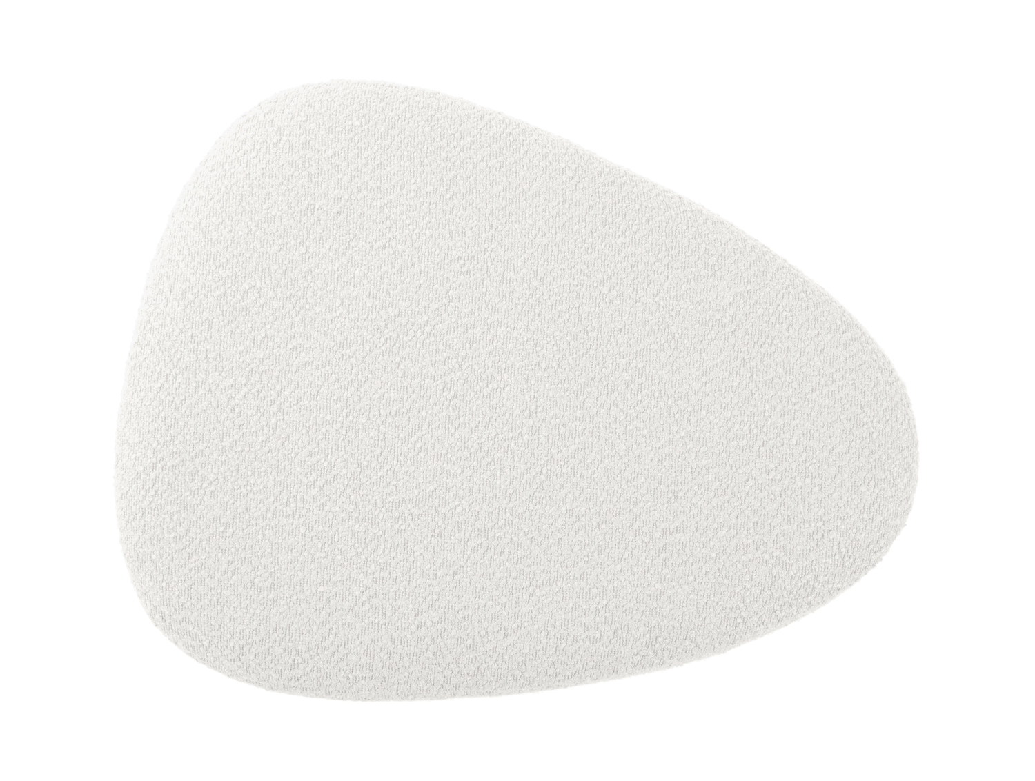 Pouf Ada organic large bouclé off white
