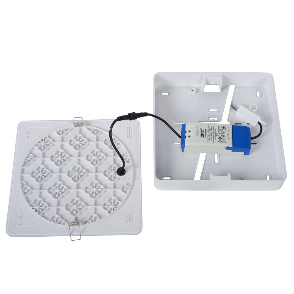Lucide Ceres vierkante plafondlamp 21.5cm 30W wit