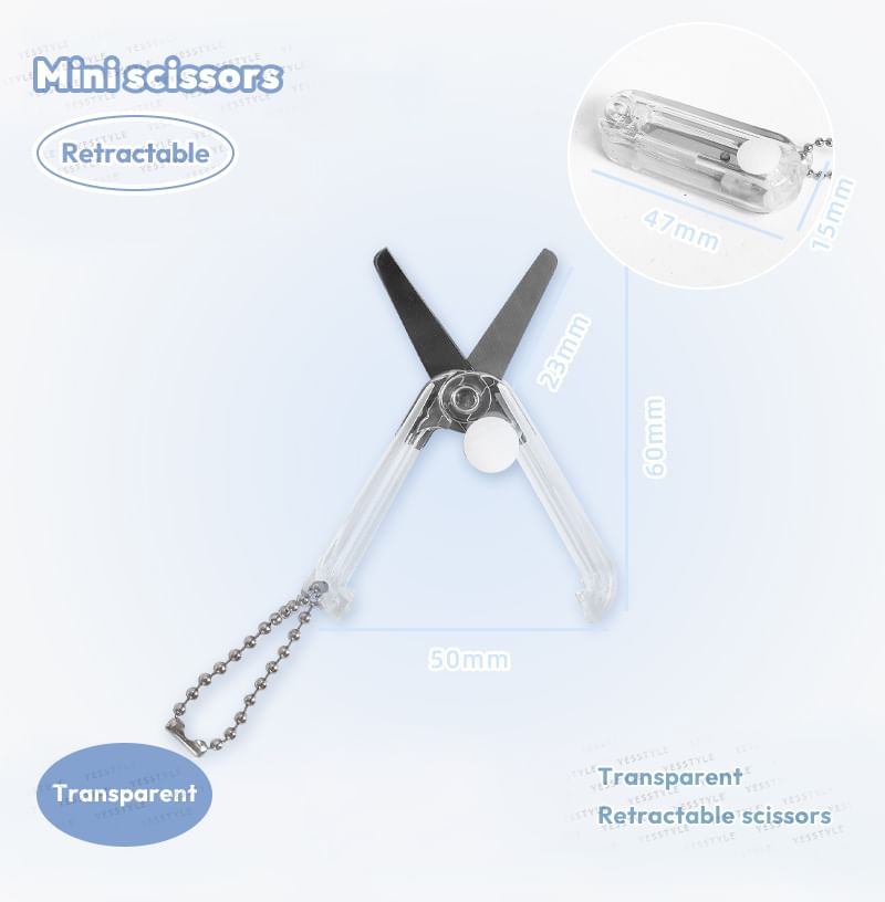 NEJA - Intrekbare mini-schaar sleutelhanger