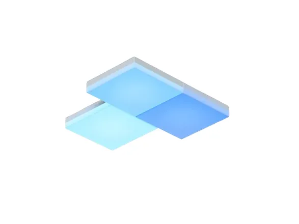 Nanoleaf Skylight Starter Kit - Loftslyspanel - LED - 300 x 300 mm - total: 50 W - RGB/varmt til køligt hvidt lys - 2700-6500 K - kvadrat (pakke med 3)