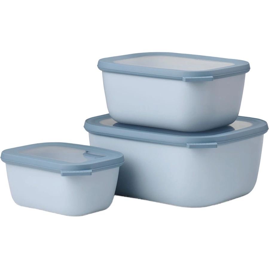 Mepal Multischüssel Cirqula 0,75l 1,5l 3l 3er Set hellblau