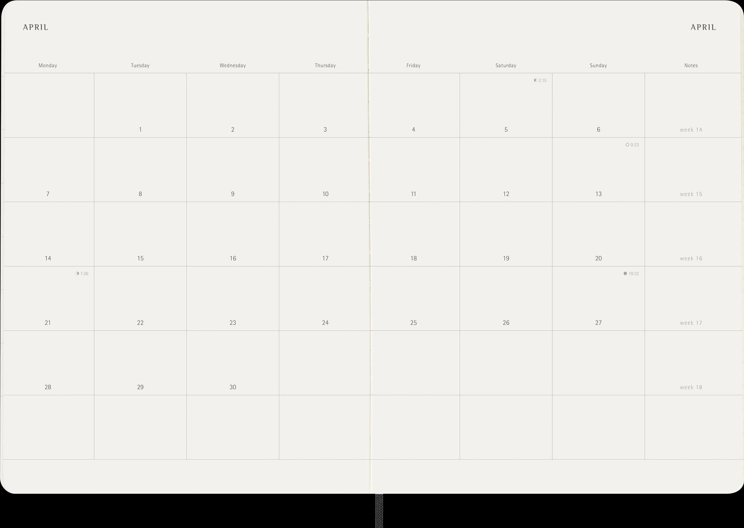 Moleskine 12 Monate Tageskalender 2025, Large/A5