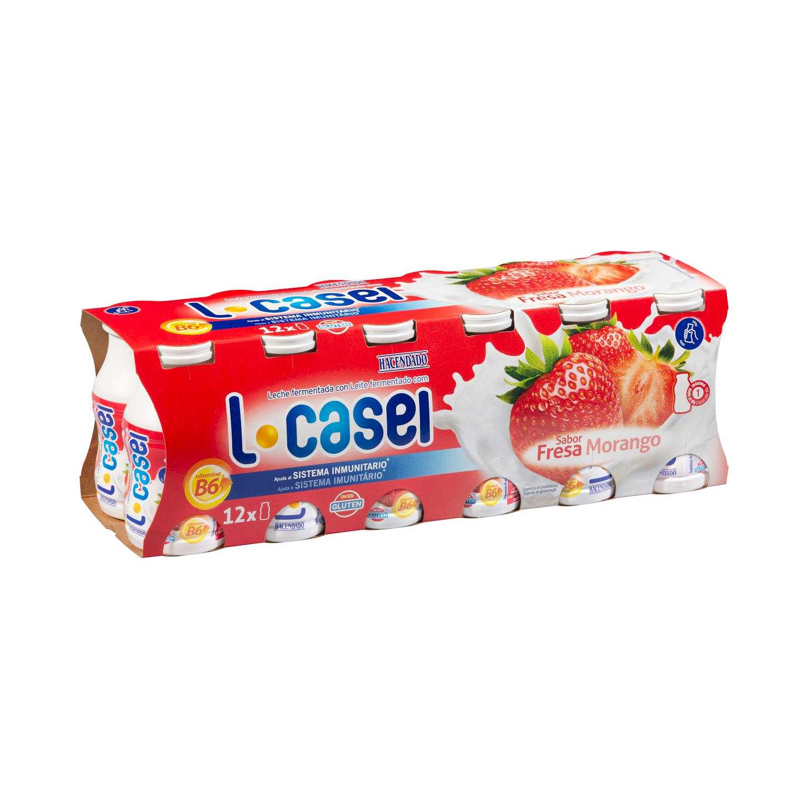 Boisson au lait à la fraise L-casei