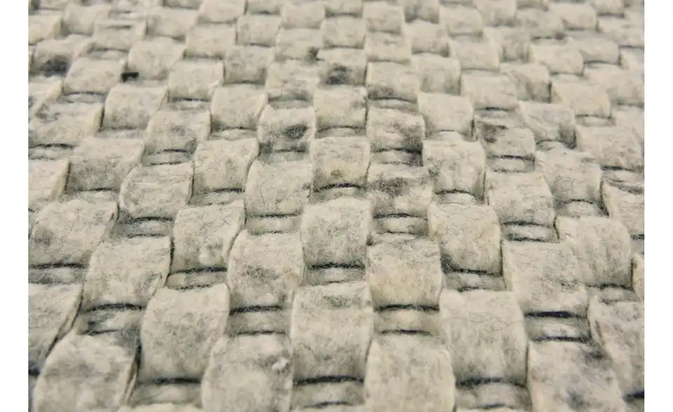 Naturteppich 140x200 cm Creme
