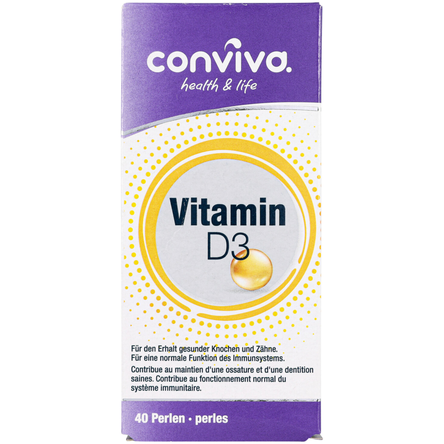 conviva Vitamin D3 Perlen 40 Stück