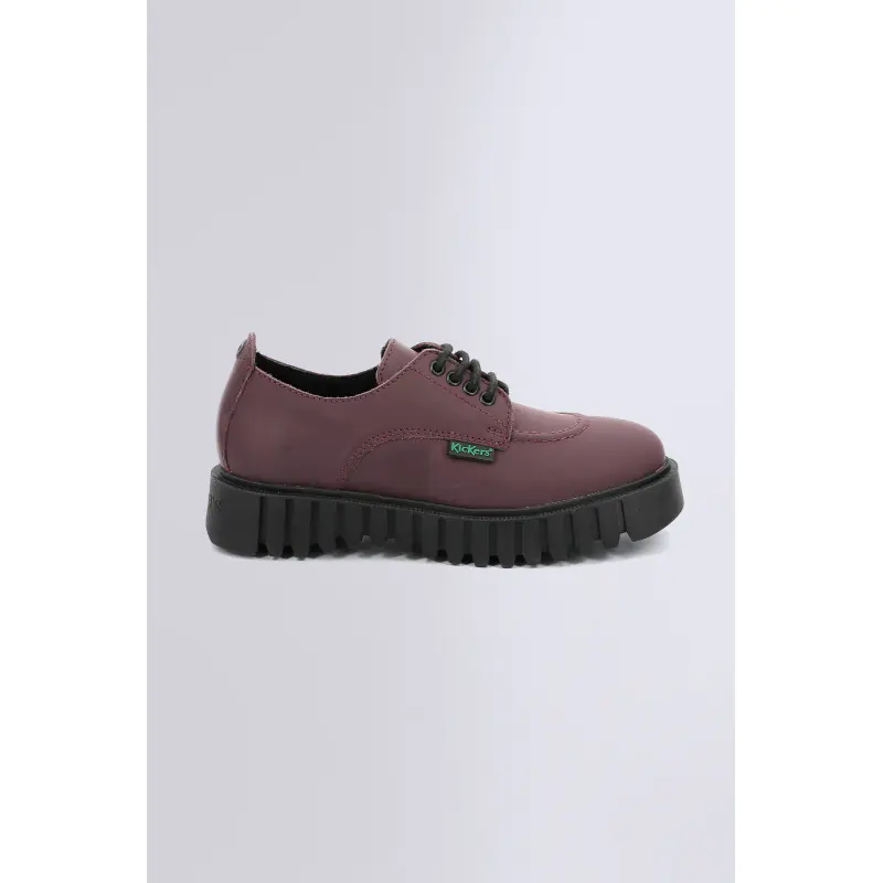 KICK FAMOUS BORDEAUX FIGUE DERBIES Cuir Femme