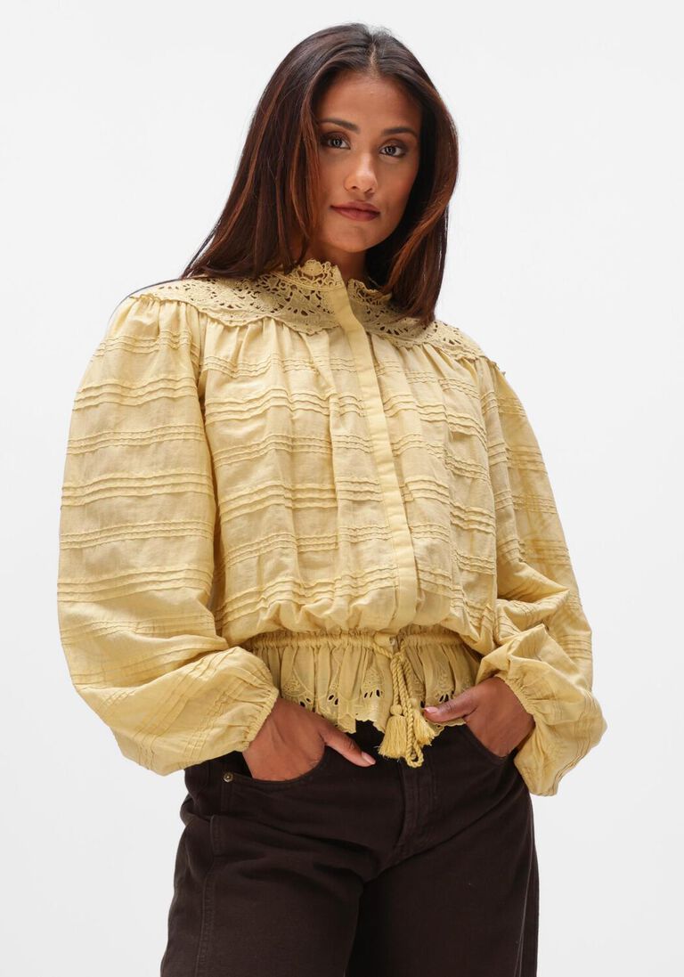 butter yellow isabel marant blouses polly-gb