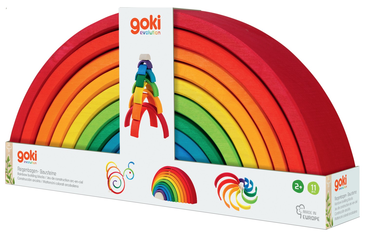 GOKI - Regnbue Byggeklodser - (58478)