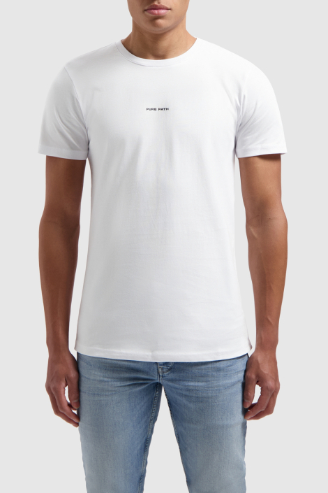 Pure Path witte heren t-shirt
