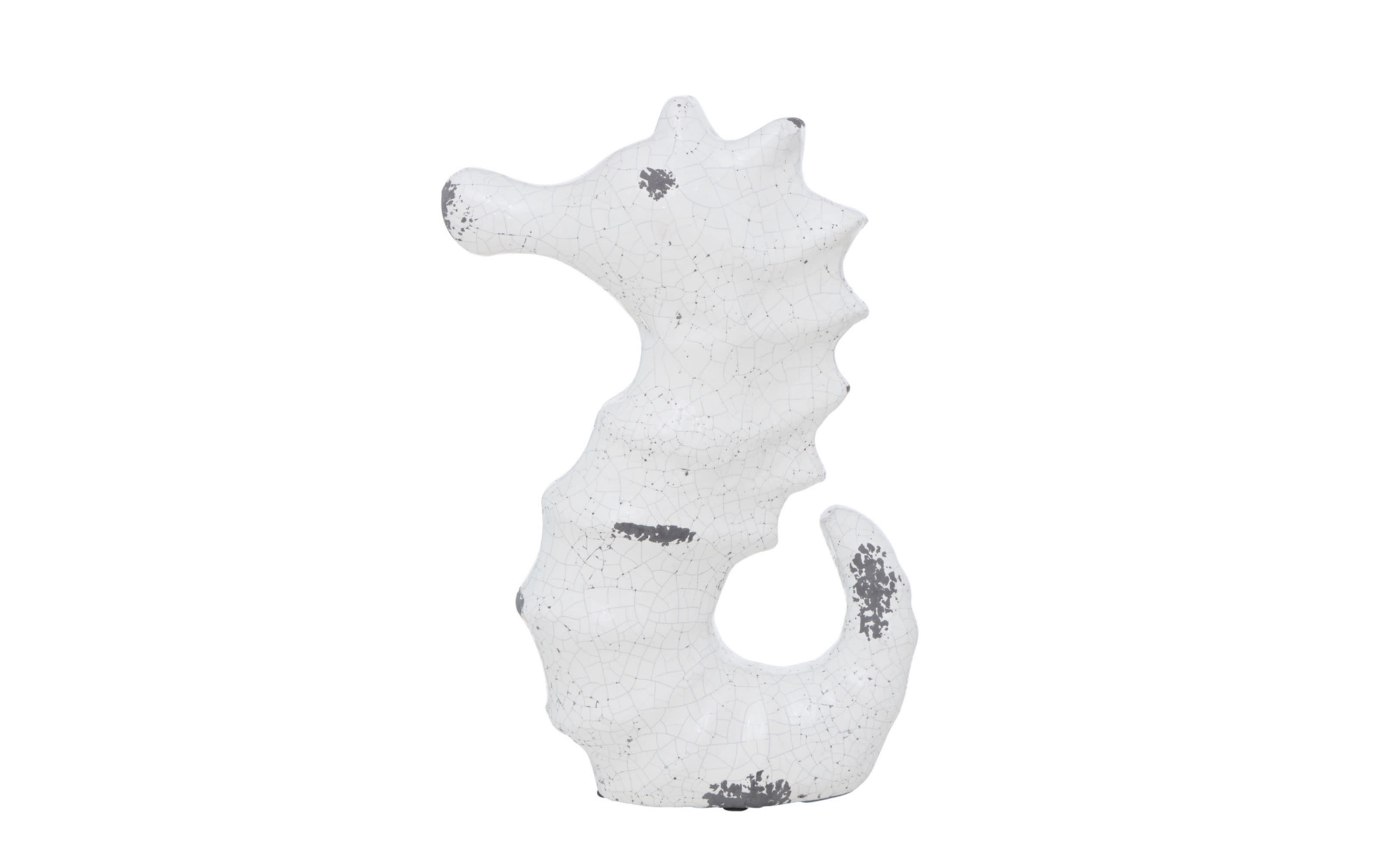 Seepferdchenfigur Fina, weiß/grau