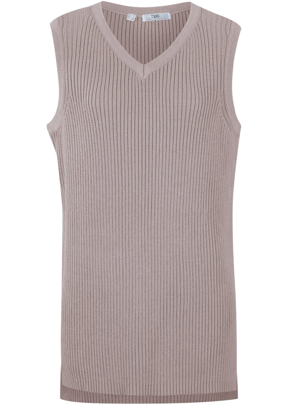 Pull sans manches style court-long