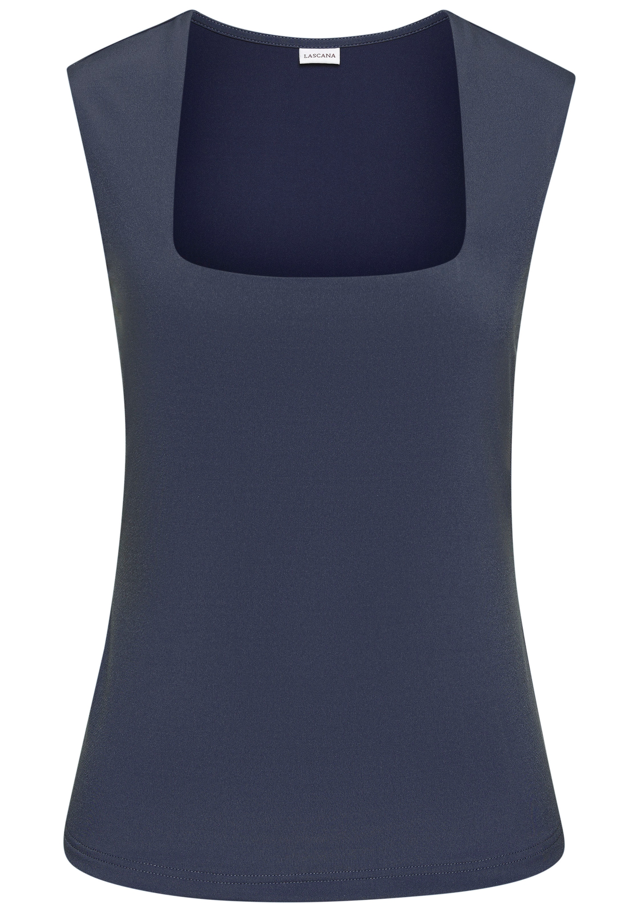 LASCANA Tanktop , aus bügelfreiem Material, elegantes Basic-Top mit breiten Trägern