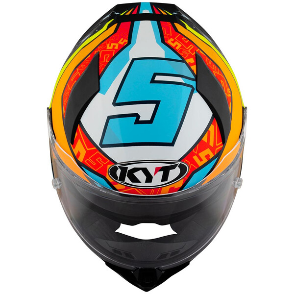 kyt - Casque R2R Max Version Masia 2022 Replica Orange / Bleu / Rouge