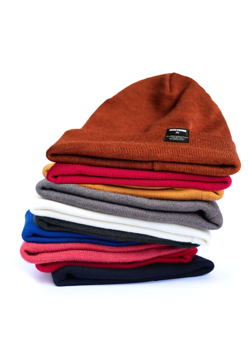 Jeckybeng Merino-Beanie Cherry Red