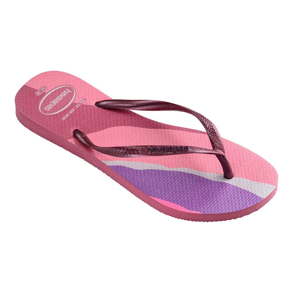 Havaianas SLIM PALETTE GLOW - Tongs Femme velvet rose