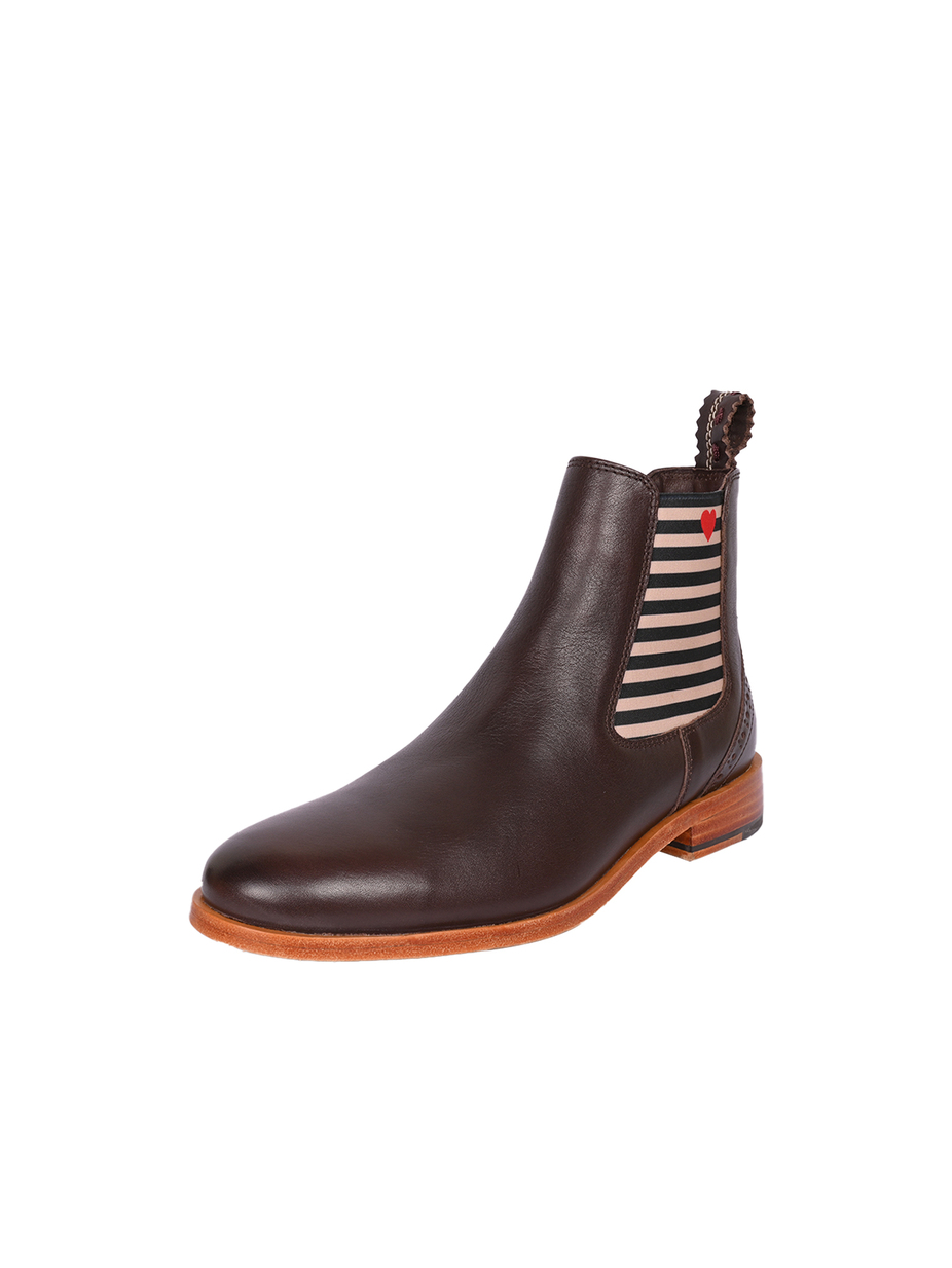 CHELSEA BOOT SUVI MIT STREIFEN UND HERZC