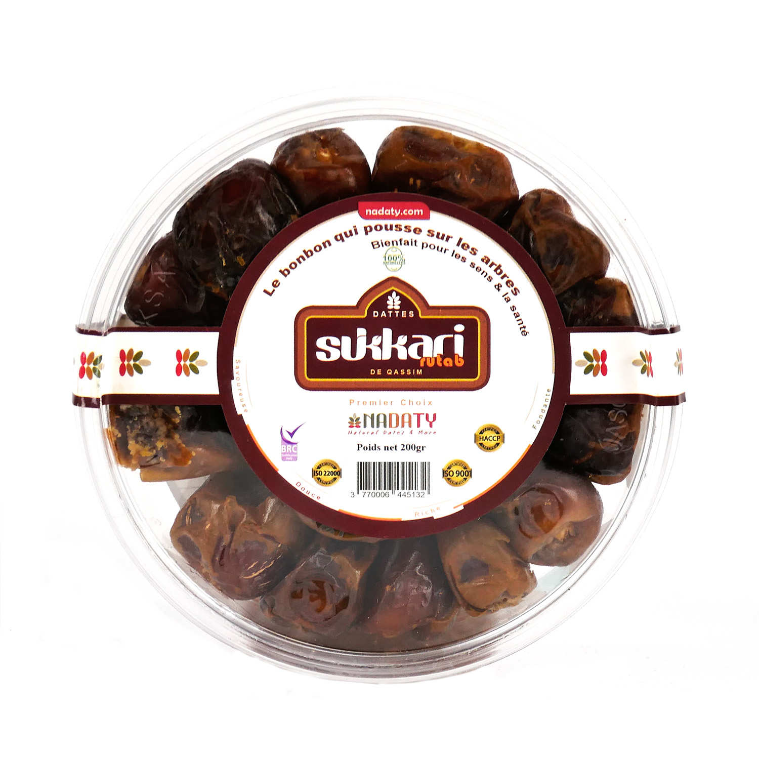 Dattes fraîches Sukkari Rutab d'Arabie Saoudite