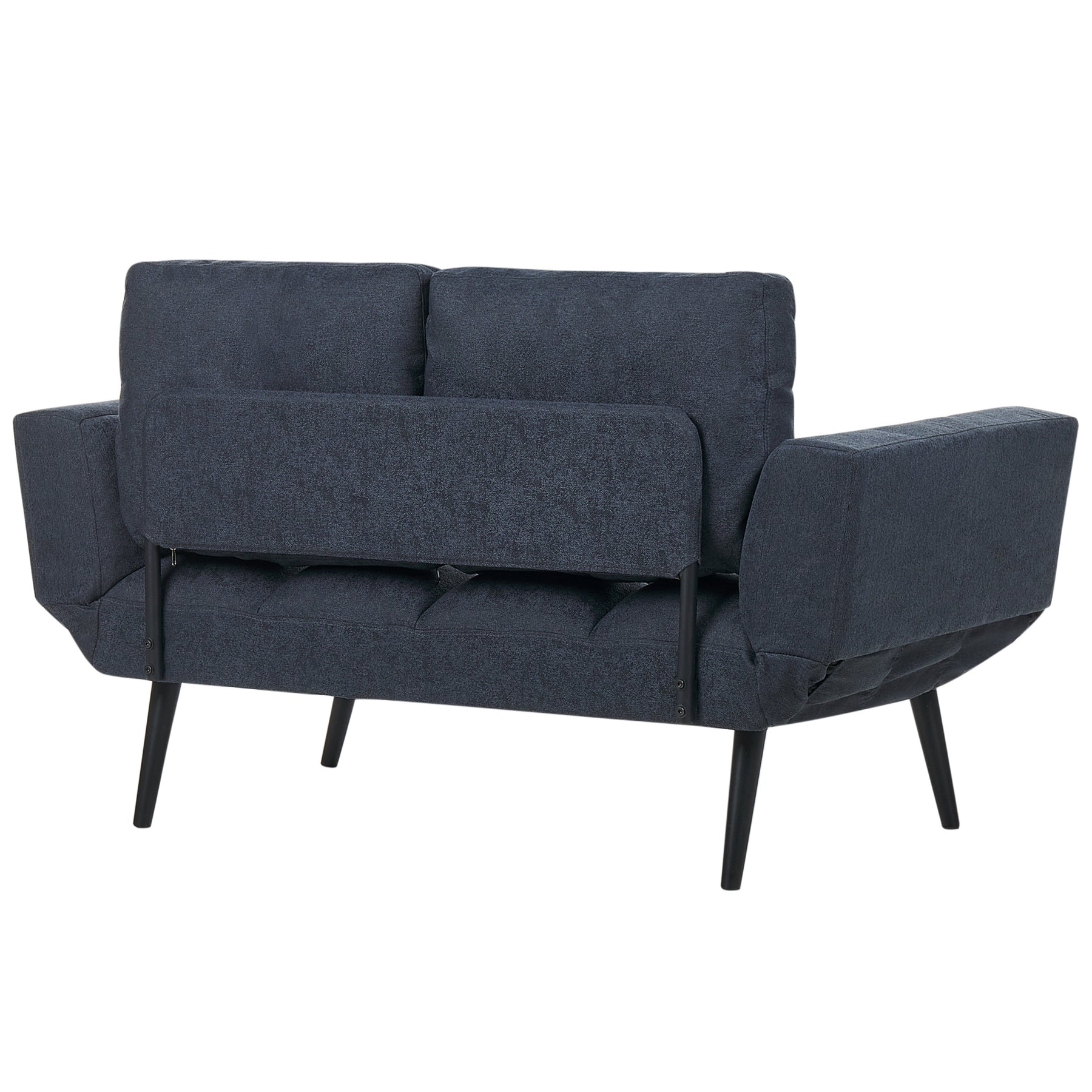 Beliani - BREKKE  - Slaapbank - Donkerblauw - Polyester