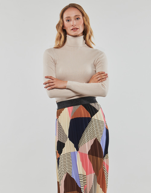 Only - ONLKAROL L/S ROLLNECK PULLOVER KNT - Beige