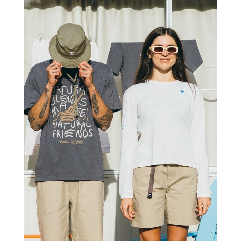 Yonder Merino Organic Cotton Long Sleeve - T-shirt en laine mérinos femme