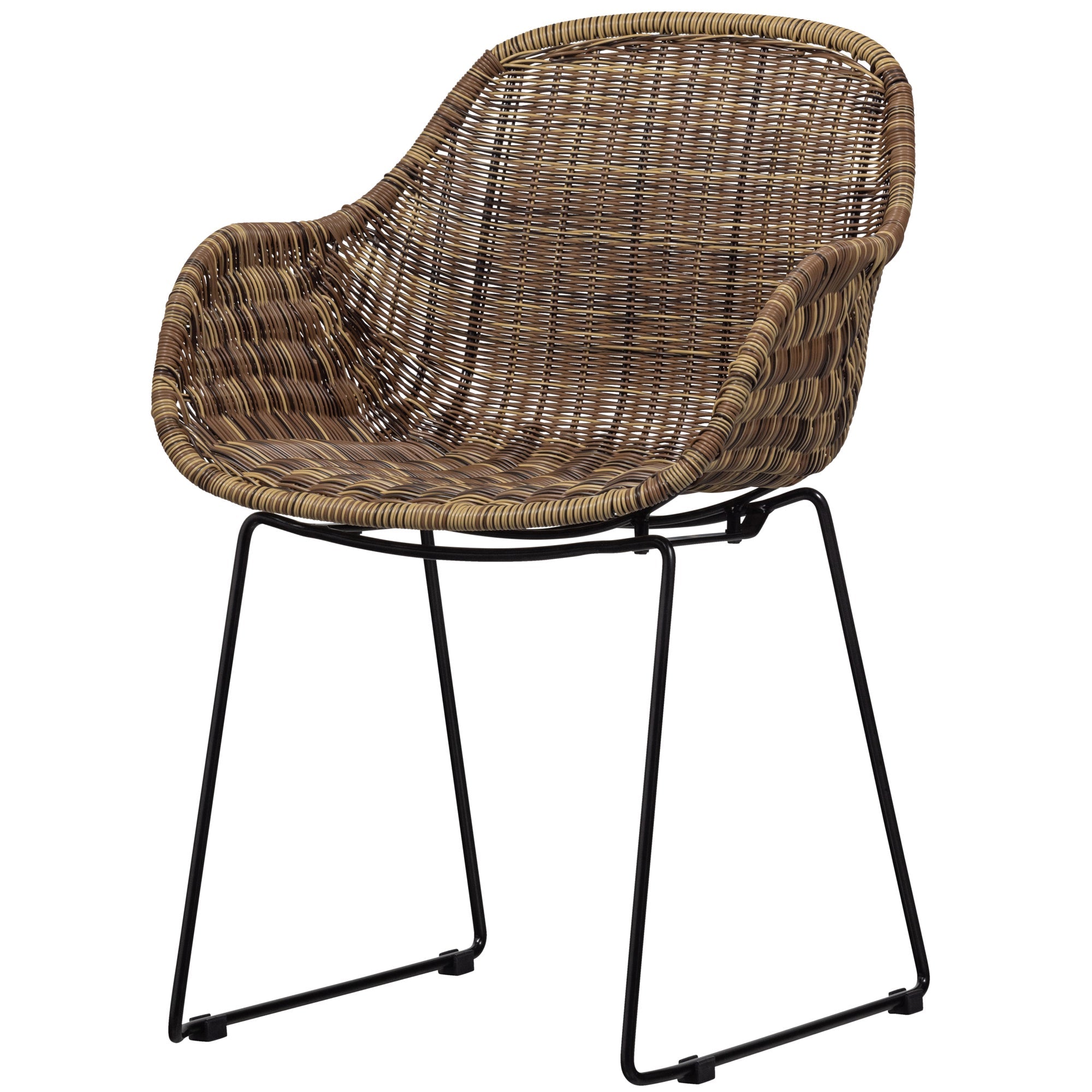 WOOOD Willow Loungestoelen Buiten - Polyester - Naturel - Set van 2