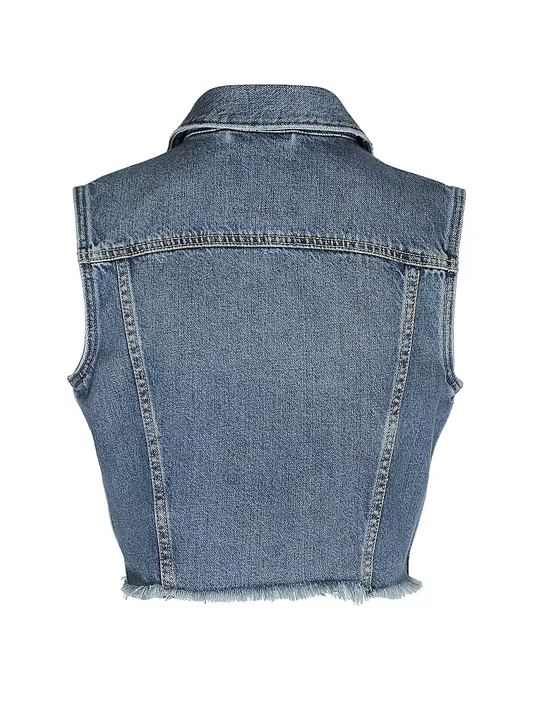 LEVI'S® Jeansgilet Cropped Fit blau