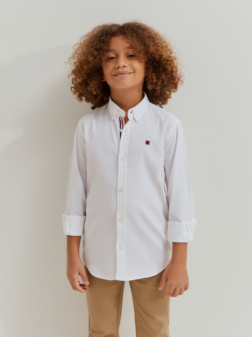 Camisa oxford em algodão
