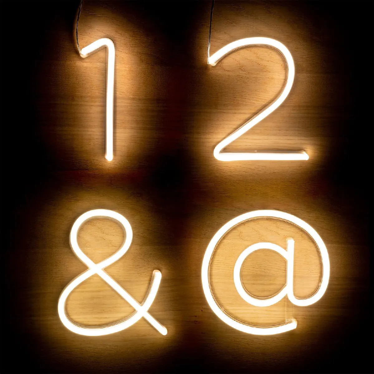 Ledkia Numéros et Symboles Néons LED