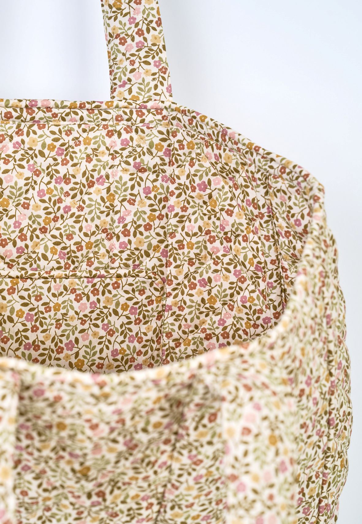 Liten totebag multi beige - 30x40 cm
