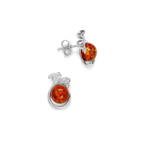 Boucles d'oreilles - argent 925 et ambre