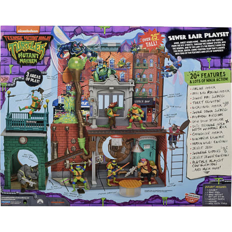 Turtles Mayhem legesæt Sewer Lair DLX