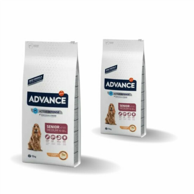 Croquettes Advance Medium Vitality Senior 7+ pour chiens âgés