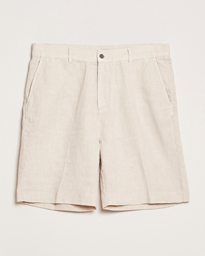 Oscar Jacobson James Casual Linen Shorts Navy