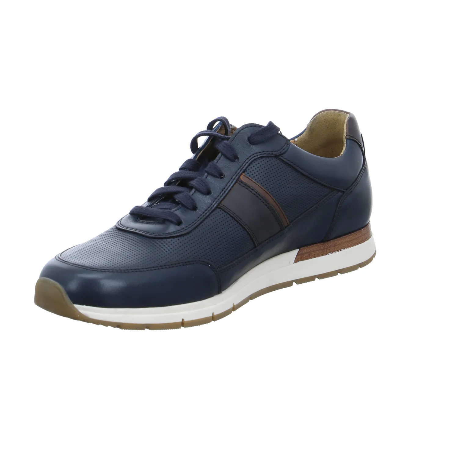 PIUS GABOR Halbschuhe Sneaker Blau Leder