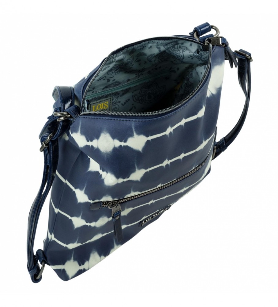Bolsa de ombro e mochila multifuncional Lois 310871 Azul - 28 x 32 x 5,5 cm -