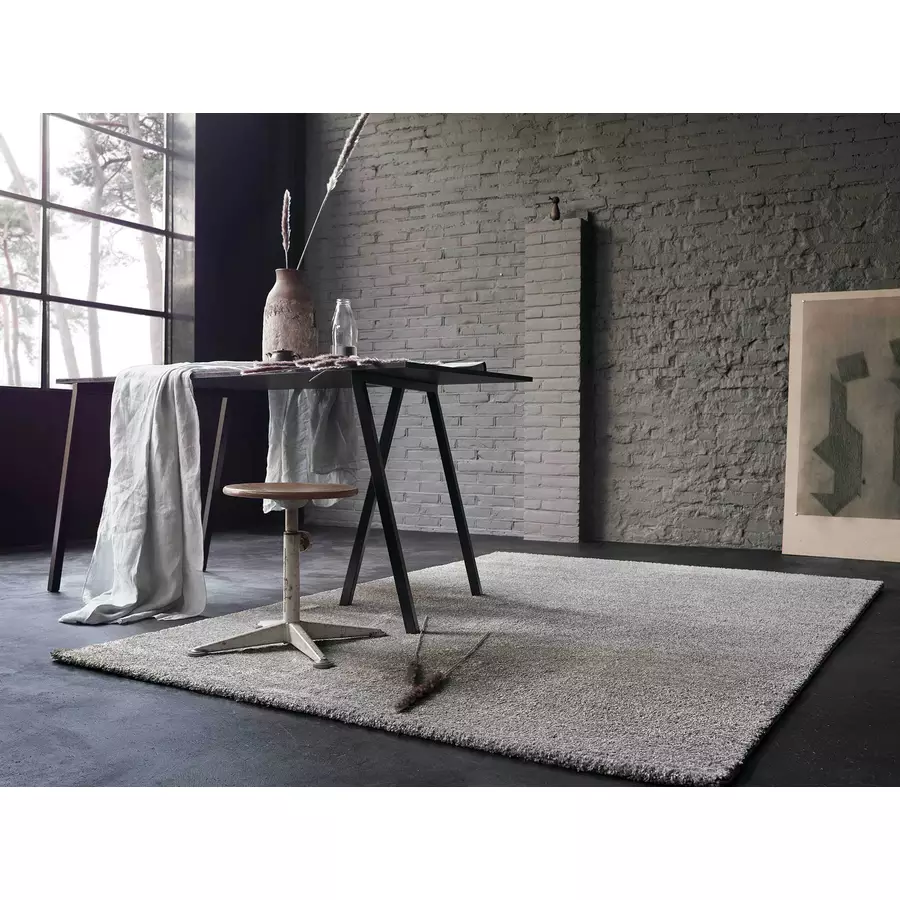 Wecon home basics Kurzflorteppich Tilda grau
