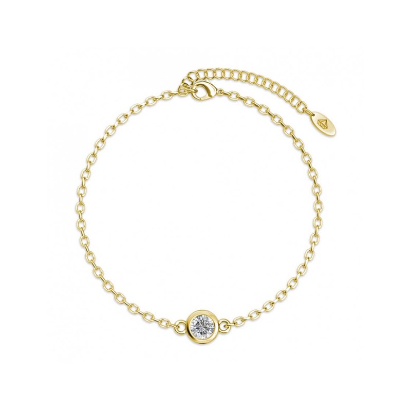 Bracelet Birth Stone  - Doré et Cristal