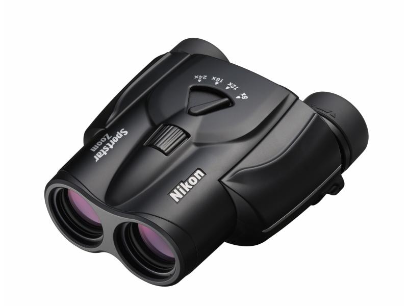 Nikon Fernglas Sportstar Zoom 8-24 x 25 Schwarz Fernglas für schnelles und stufenloses Zoomen