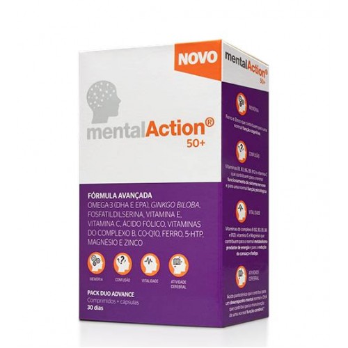 MentalAction 50  30 Comprimidos   30 Cápsulas