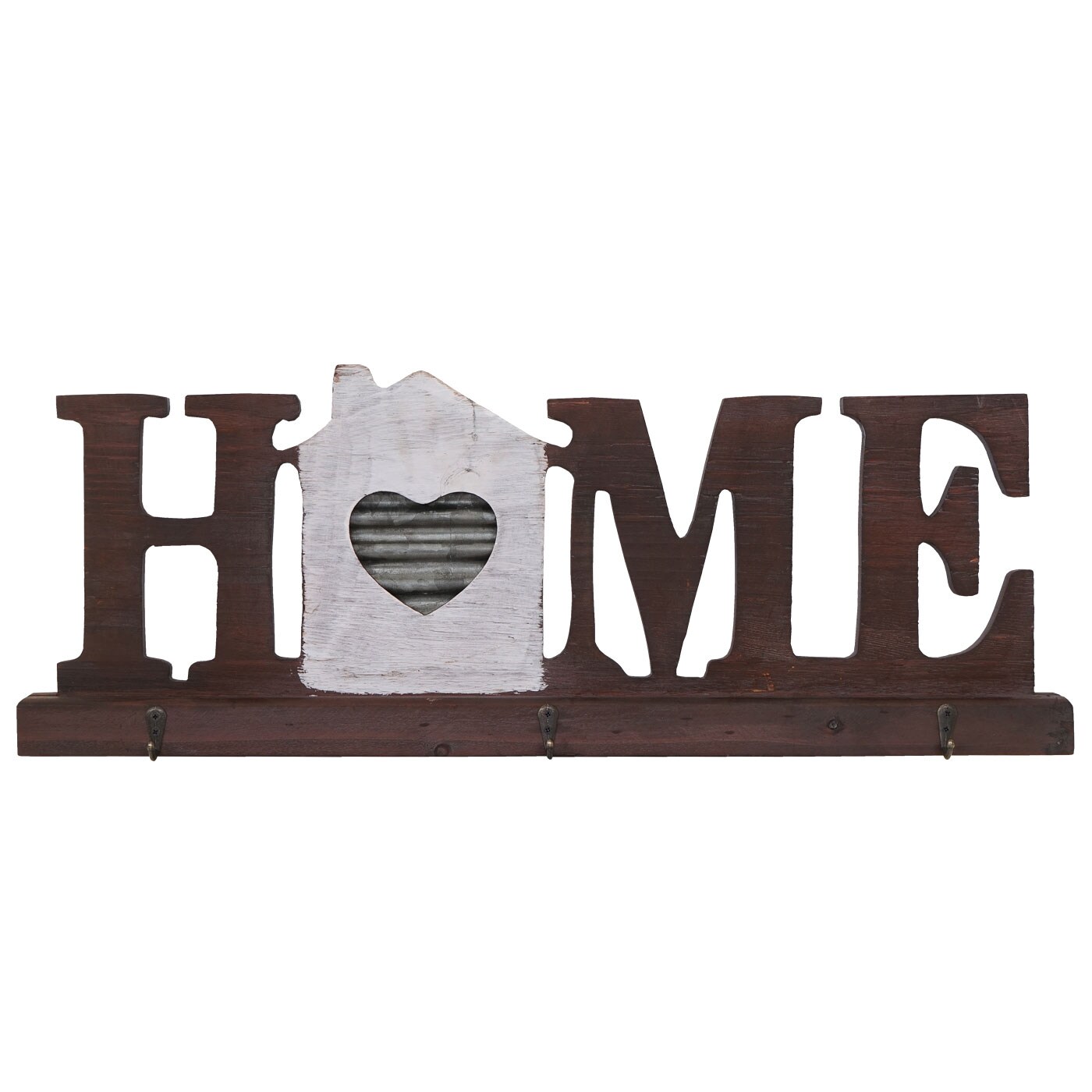 Wandgarderobe MCW-A91 Home, Garderobenpaneel, Landhaus Holz Metall