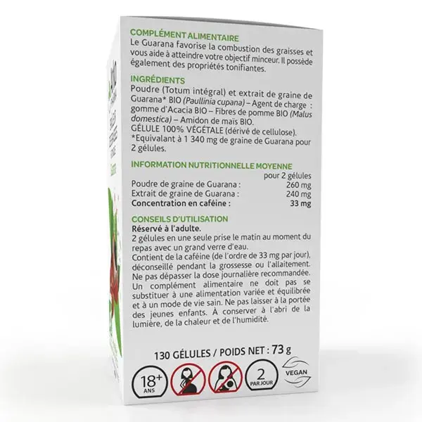 Arkopharma Arkogélules Guaraná Orgânico 130 cápsulas