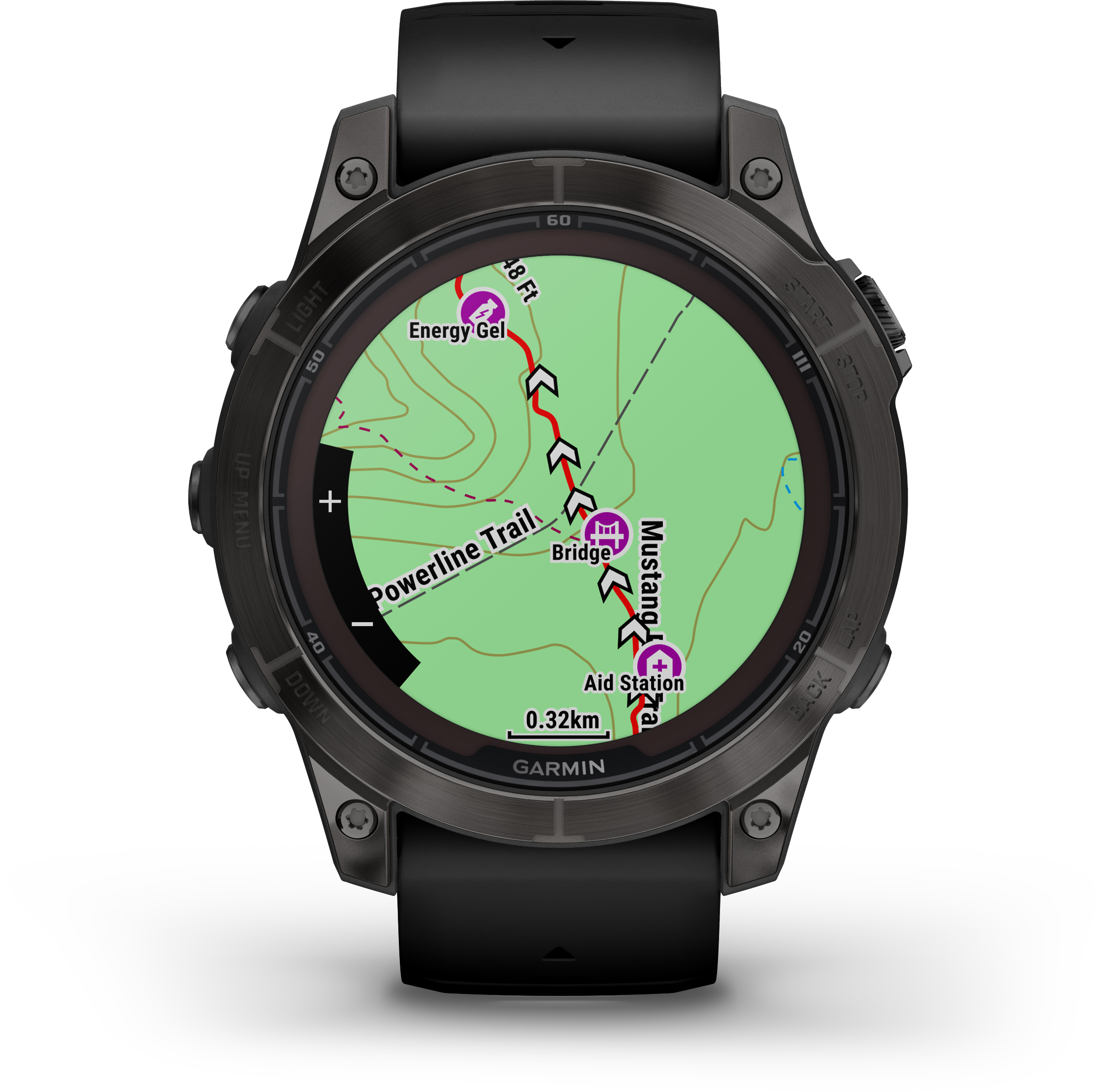 Fenix 7 Pro - Sapphire Solar - 47mm Carbon Grey DLC Titan w/Black Band