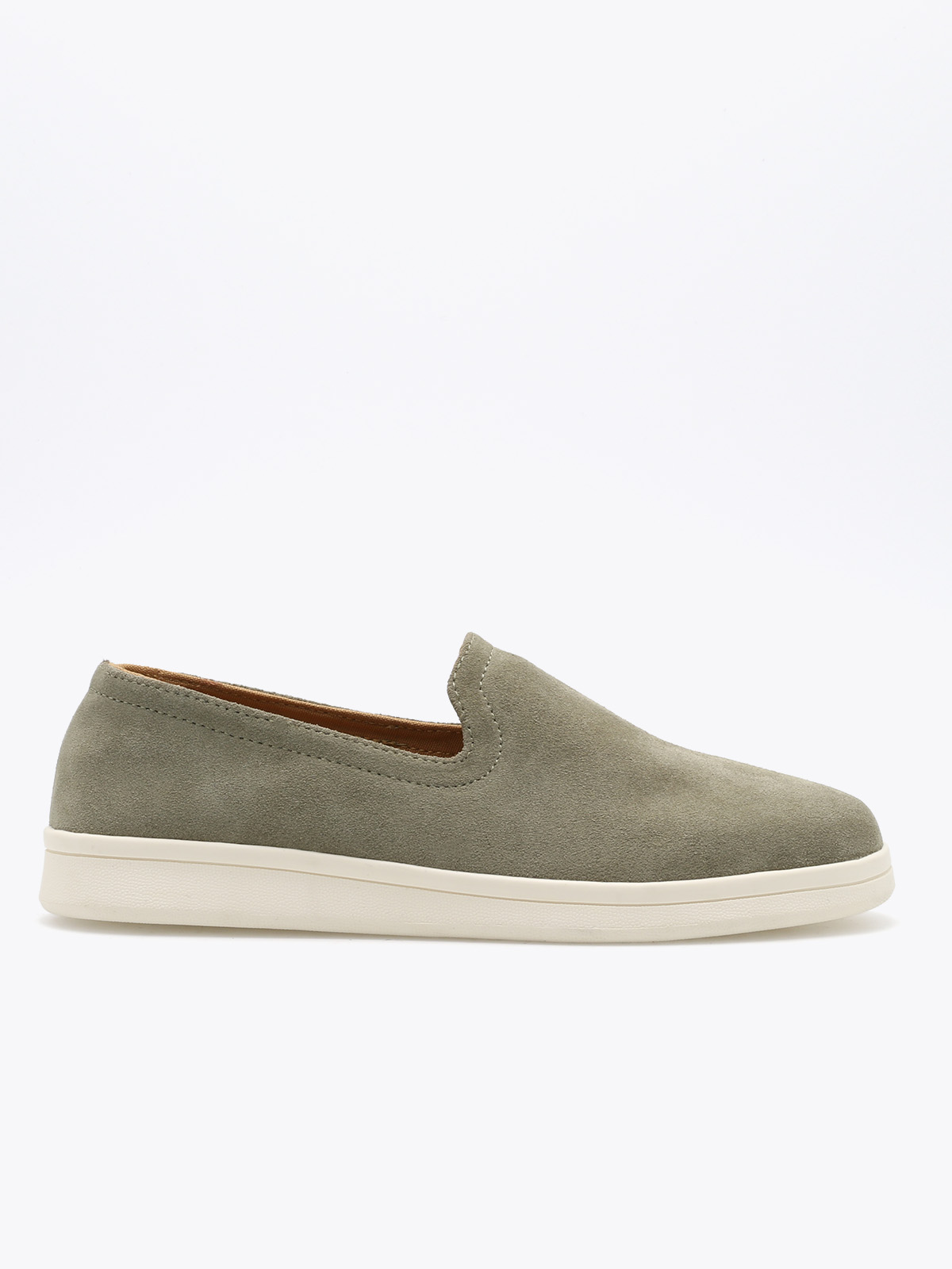 Genova Loafer Suede Beige - Trapes Sko