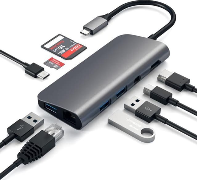 Satechi 9-i-1 USB-C-hub (space grey)