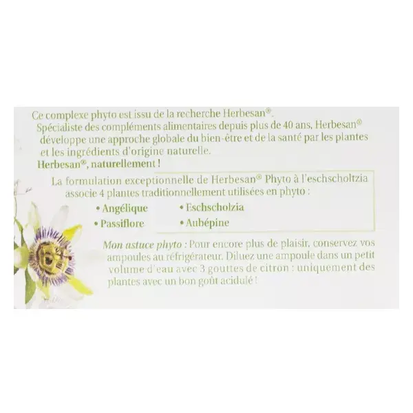Herbesan Escholtzia Sleep Orgânico 20 ampolas de 15ml
