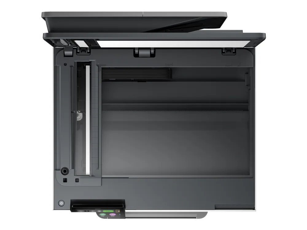 HP Officejet Pro 9130b All-in-One - Multifunktionsprinter - farve - blækprinter - Legal (216 x 356 mm) (original) - A4/Legal (medie) - op til 23 spm (kopiering) - op til 25 spm (udskriver) - 250 ark - 33.6 Kbps - USB 2.0, LAN, Wi-Fi(ac), USB vært - c