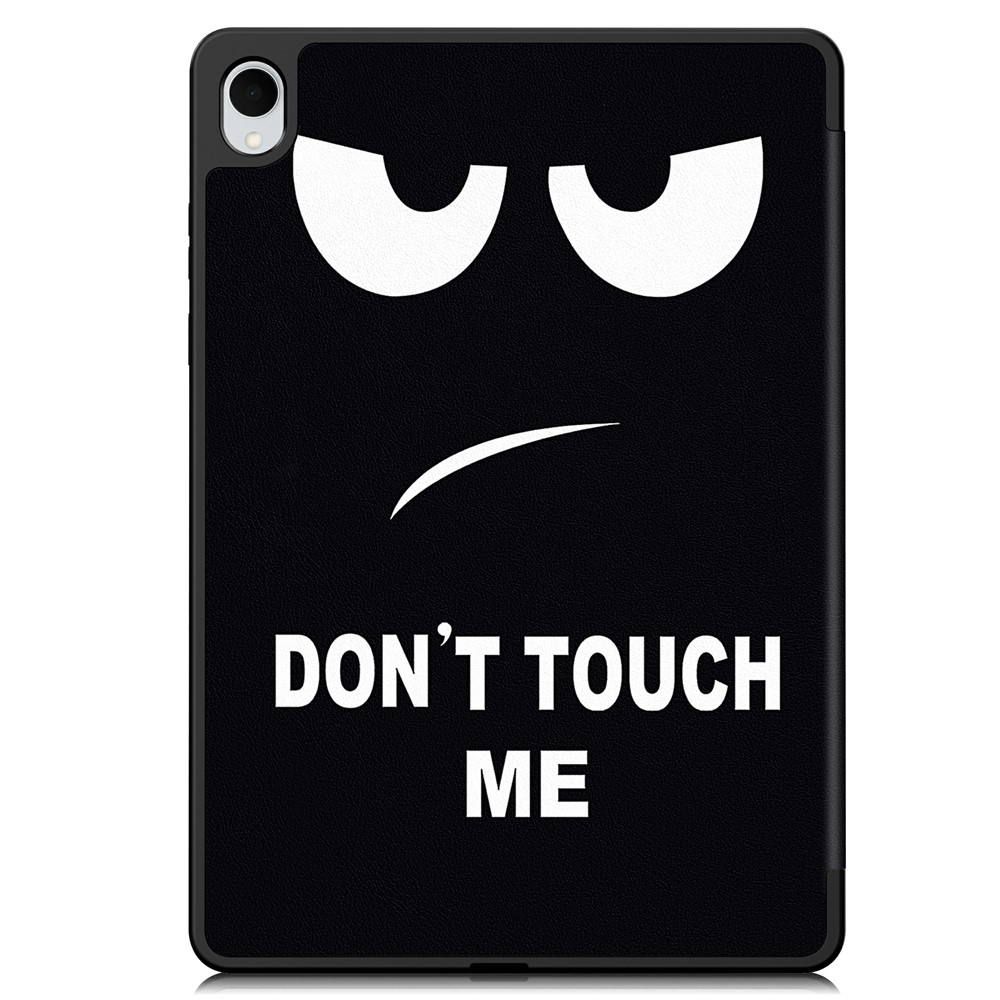 Samsung Galaxy Tab S11 Leder Tasche Smart Cover Schutzhülle   S-Pen Halterung - Don't Touch Me
