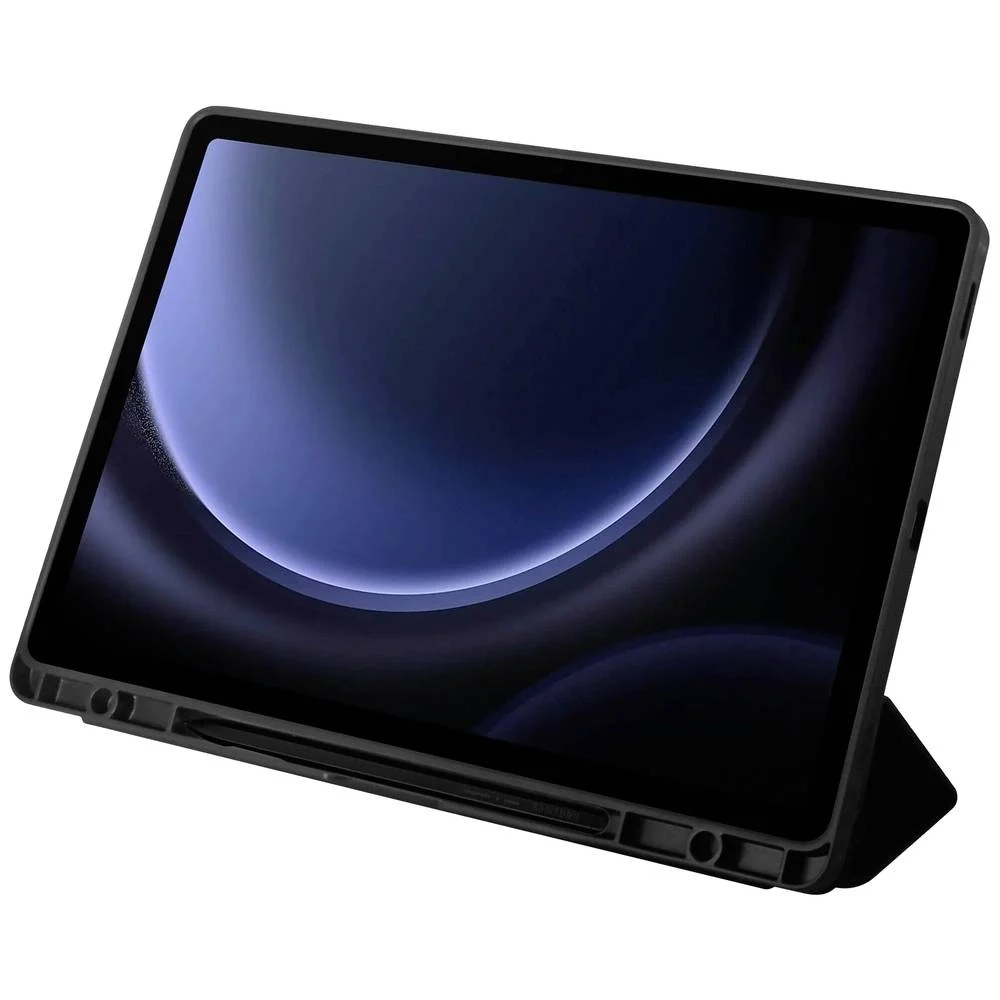 Samsung Galaxy Tab S9 FE  Plus Schutzhülle Book Cover React Series (77-95367) - Schwarz