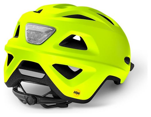 Casque Urban Met Mobilite Mips Mat Jaune Fluo
